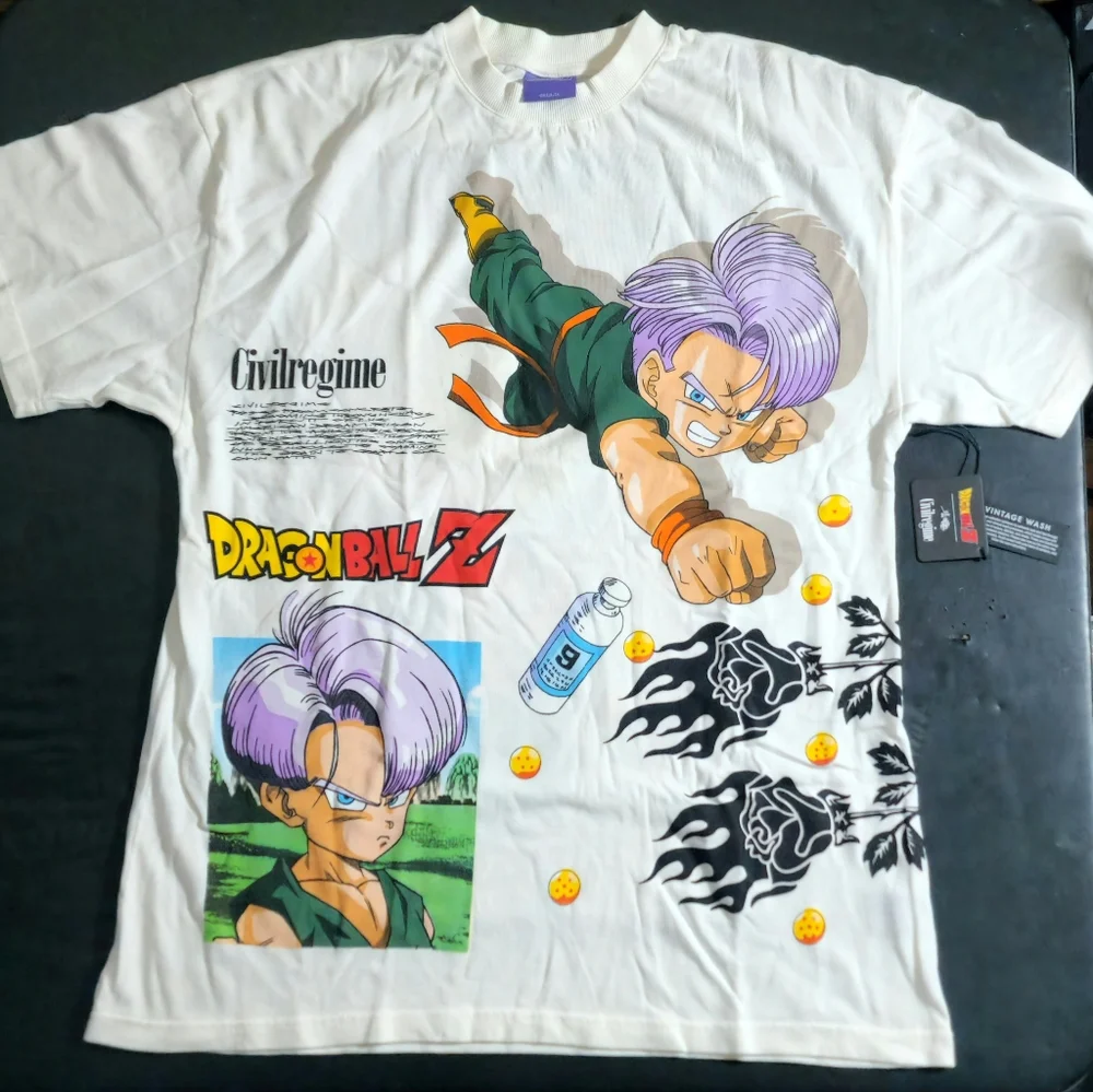 Civil Regime This Is Trunks American Classic Oversized Tee S Butter - Picture 2 of 2